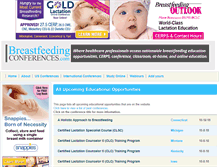 Tablet Screenshot of breastfeedingconferences.com